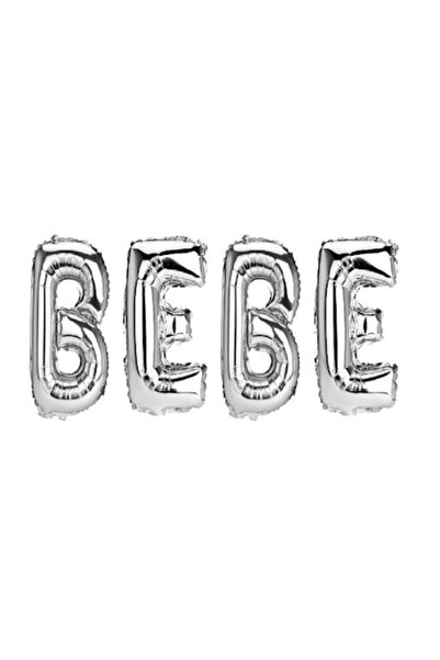 OEM Baby Name Balloon Set, Silver, 40 cm