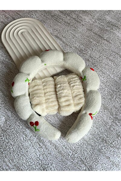 EMKSHOP عصابة رأس مرنة وناعمة ومريحة وممتصة للماء، سوار معصم لغسل الوجه والسبا والعناية بالبشرة