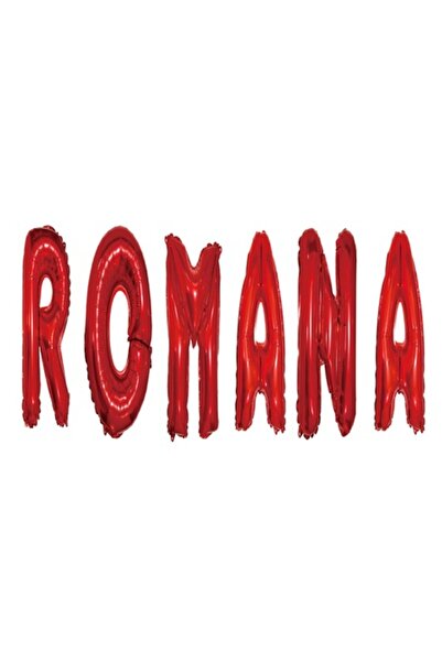 OEM Комплект балони с букви - Румънска азбука, червени, 40 см