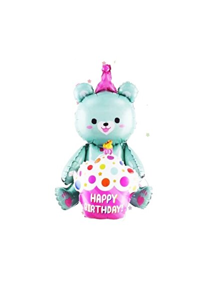 OEM 3D μπαλόνι αρκούδα, μπλε, 97 cm