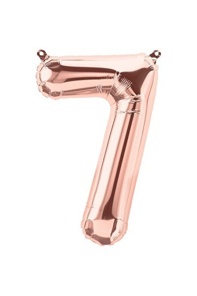 OEM Foil Figure Balloon, Domi Party & Gifts, Rose Gold, Number 7, 100 cm