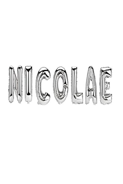 OEM Nicholas Name Balloon Set, Silver, 40Cm