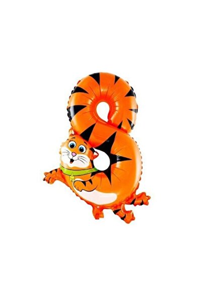OEM Balloon number 8, animal design, 50cm