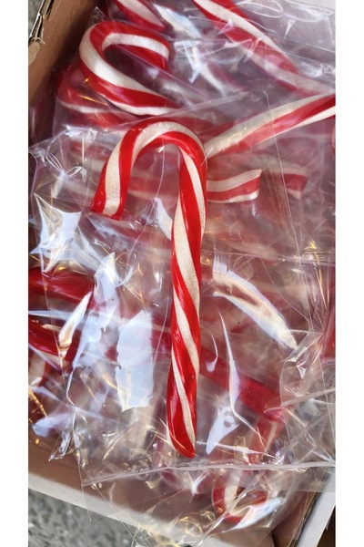 imren nikah şekerleri Baston Şeker - 10 adet - Kırmızı Beyaz