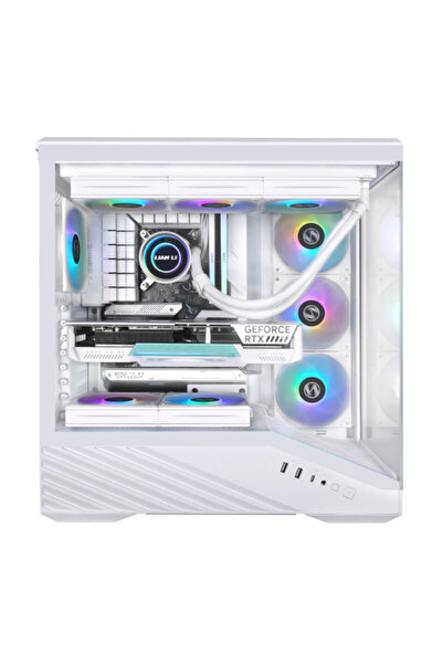 Lian Li V100 ATX Mid-Tower Pre-Installed 4 Fans ARGB - White