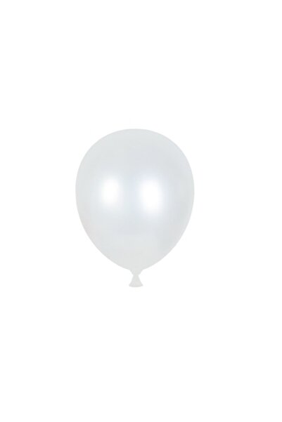 Eom Set of 50 metallic white balloons 25 cm