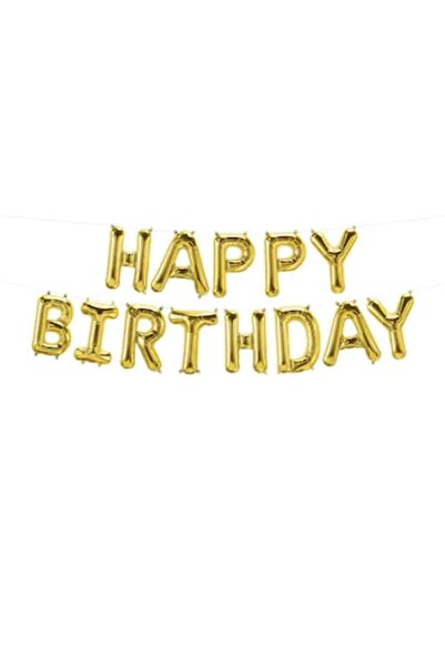 OEM Set baloane folie „La mulți ani”, aurii, 40 cm