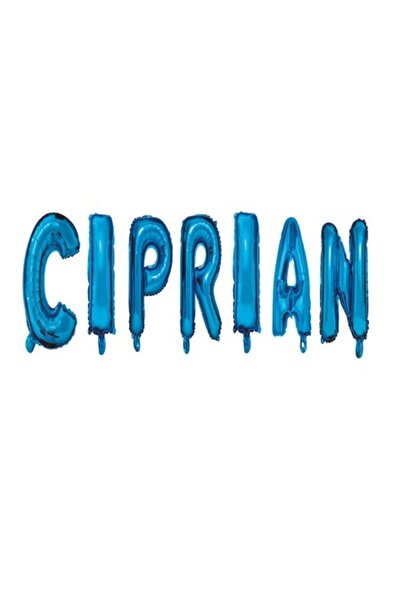 OEM Balloon set with name 'Ciprian', Blue, 40 cm