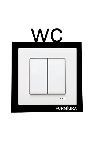Formiqra Priz Kenar Süsü WC Yazılı