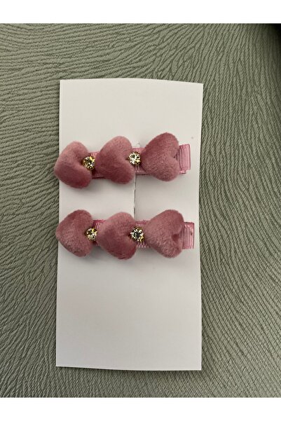 MADE BY PERİ Set of 2 Heart-Shaped Plush Buckles – Made by Peri