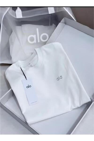 Alo Loose T-shirt-Round Neck Short Sleeve-Summer Short Sleeve