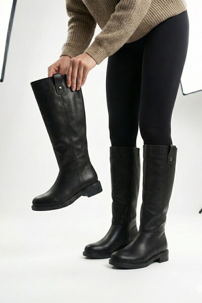 Tamdabu Ayakkabı Short Heel Comfortable and Stylish Daily Women's Boots Tmd2025501