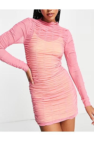 Evendi Short dress, Pink