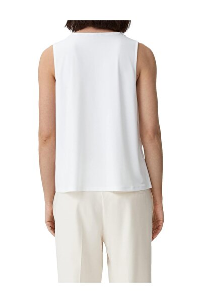 comma Tank Top, White