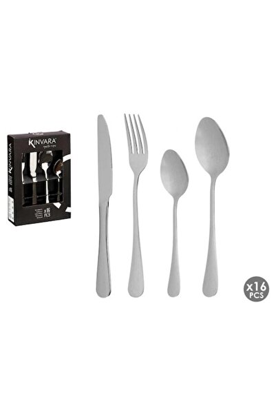 kinvara Cutlery Set, 16 pieces, stainless steel, silver color