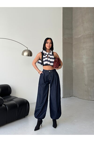 haora Yüksel Bel Wide Leg Jean
