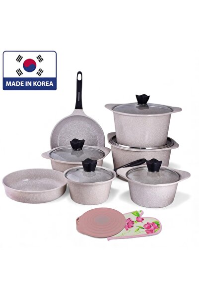 cc bin shihon Korean cookware set, 12 pieces, Ben Shihon Korean pot set