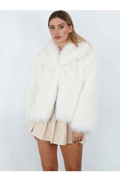 çkn sedat çakan çanta & fular & aksesuar Women's Faux Fur (Coat) Jacket