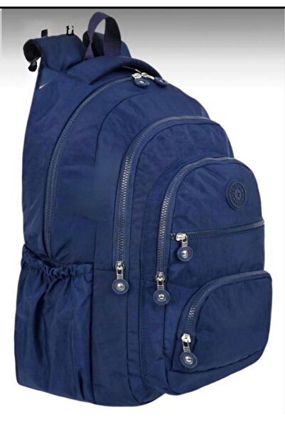 eflanmoda حقيبة ظهر مصنوعة من قماش مجعد مقاوم للماء مناسبة للجنسين للمدرسة وا...