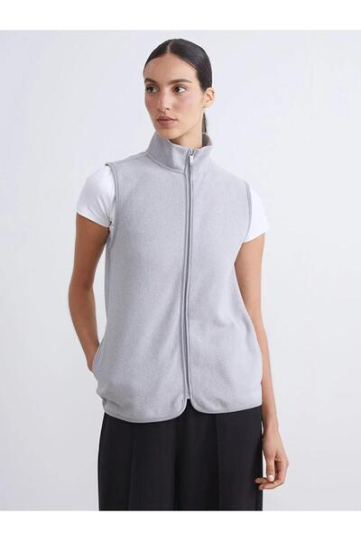 LC Waikiki basic guler ridicat Vestă din lână pentru femei (W5)