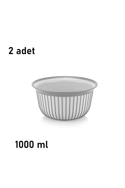 Mons 2 Adet 1000 ml Kase Qlux Bpa İçermez Sofra Kuruyemiş Salata Cips Pop Cor...