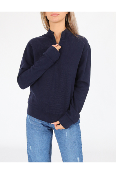 Dockers Oversized Blouse, Navy Blue