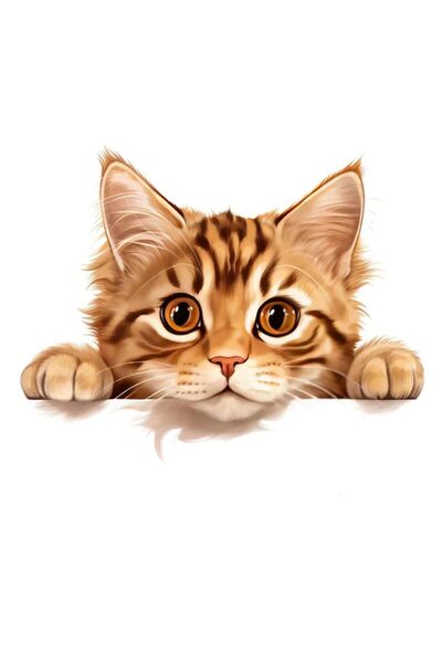 ALAYRA International لوحة فنية مؤطرة على قماش لقطة صغيرة لطيفة بألوان زاهية -...