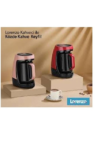 Lorenzo Kahveci Oto Turkish Coffee Machine Red