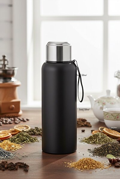 SEDEF SİLVER 1500 ml Stainless Steel Thermos |   With Strainer and Double Wall |   Camping, Sports, Office Use
