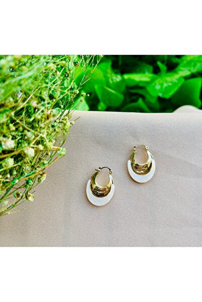 Markiz Takı Ecru Design Dangle Earrings