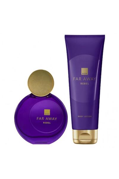 AVON Far Away Rebel Set with 50ml Perfume and 125ml Body Lotion -