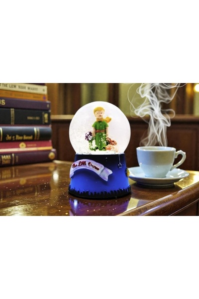 Kuzey Tacı Küçük Prens (The Little Prince) Temalı Kar Küresi - Işıklı ve Hedi...