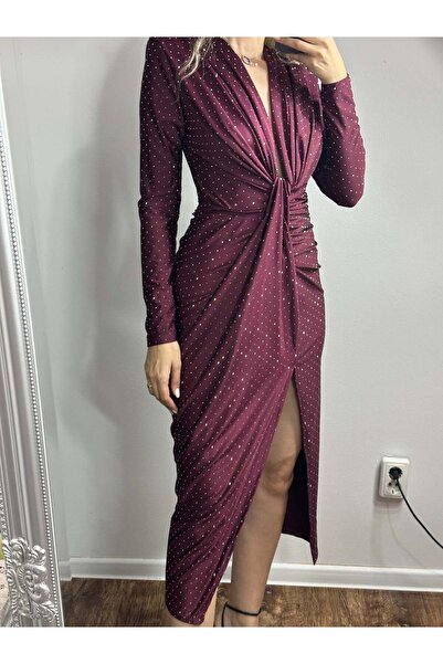 VELANE STORE ISABELL DRESS WITH GLITTER AND SLEEVES