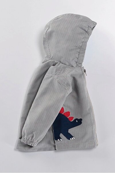 DeKuBaby New Season Dinosaur Patterned Water Repellent Cold and Windproof Children's Coat Raincoat