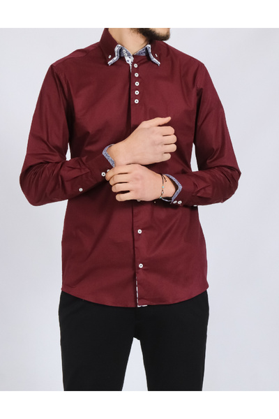 Evendi Shirt, Burgundy