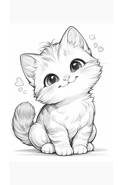 ALAYRA International لوحة فنية جدارية مؤطرة من قماش ملون لقطط صغيرة لطيفة - د...