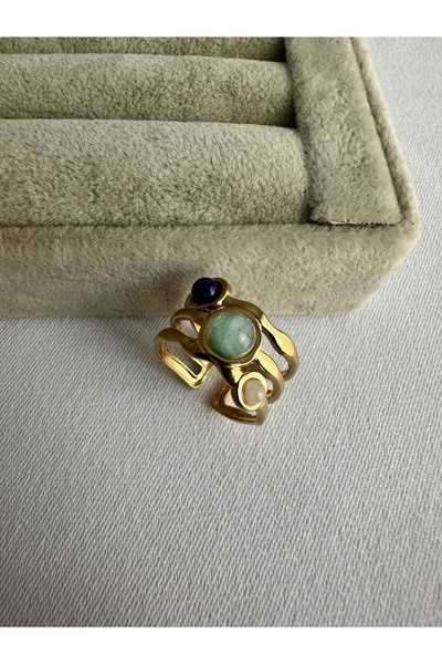 ringbox Steel Ring in Blue Tones