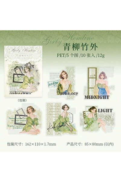 İthal 10 bucăți autocolant PET pentru colaj pentru fete