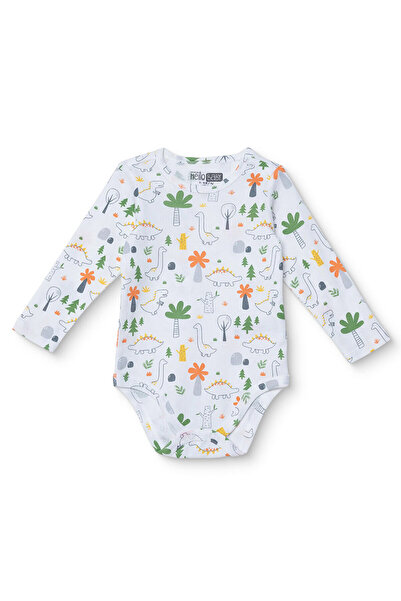 ebebek Hello Baby HelloBaby Erkek Bebek Uzun Kol Body İnterlok Çıtçıtlı Yaka ...