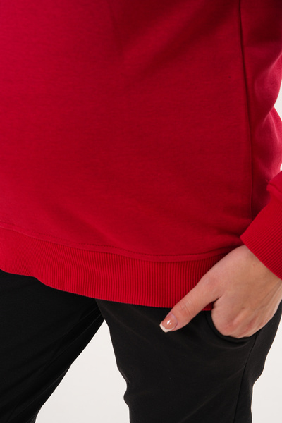 Miss Dünya Lissa Crew Neck 100% Cotton Maternity and Postpartum Basic Sweatshirt