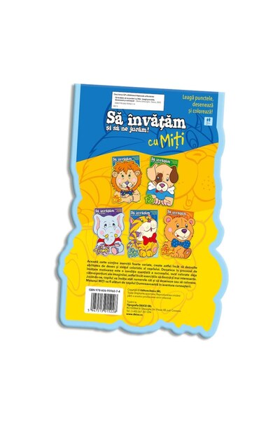 Deico Caiet de activități MITI (Deico): Învață prin joacă! Unește punctele, desenează și colorează - Educație preșcolară