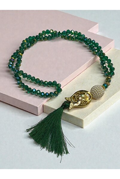 Hac AVM Lale Motifli Vav Harfli 99’lu Kristal Hediyelik Tesbih – Şık ve Manev...