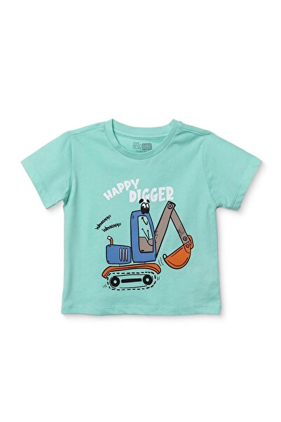 ebebek Hello Baby HelloBaby Erkek Bebek Tshirt Süprem Bisiklet Yaka Kısa Kol
