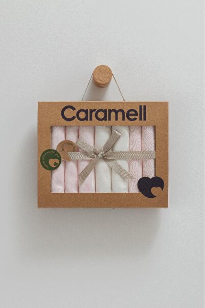 Caramell 100% Cotton Cute Rabbit Handkerchief Crml.Mnd1491 Pink