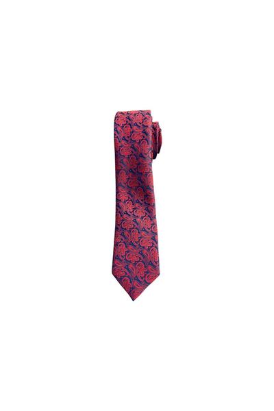 EDİRNE KIRMIZISI Shawl Pattern Jacquard Tie