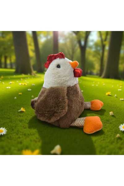 tartamel shop Sevimli Tavuk 40 cm Gıt Gıt Gıdak Peluş Oyuncak ve Uyku Arkadaşı