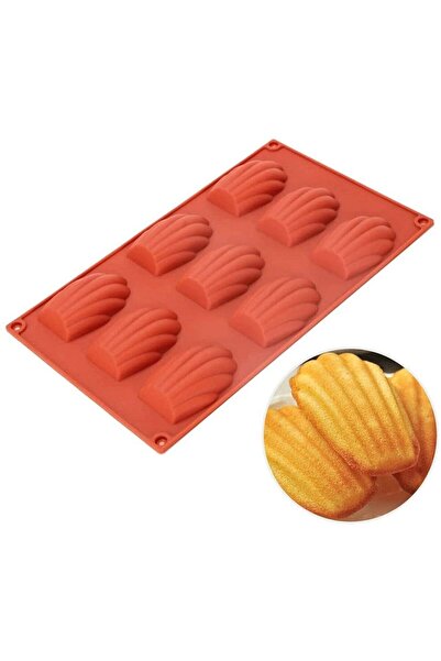 FORHOUSE Set of 2 silicone cake molds, With 9 compartments, Red