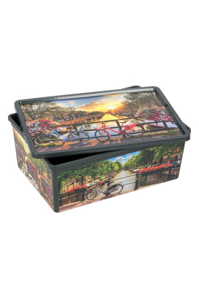 OEM Plastic Storage Box with Lid Amsterdam 10L