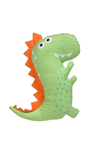 OEM Green decorative pillow with dinosaur 30x40 cm, two identical sides