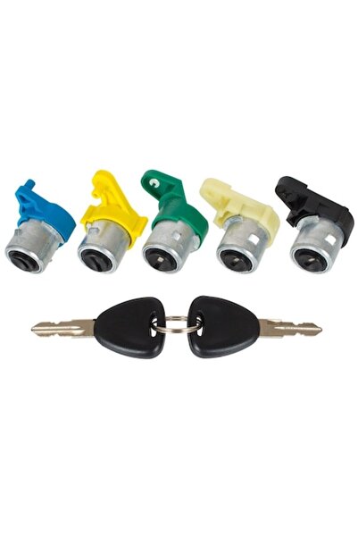 Autowag Set de 5 cilindri de închidere pentru uși pentru Renault Kangoo I (19...